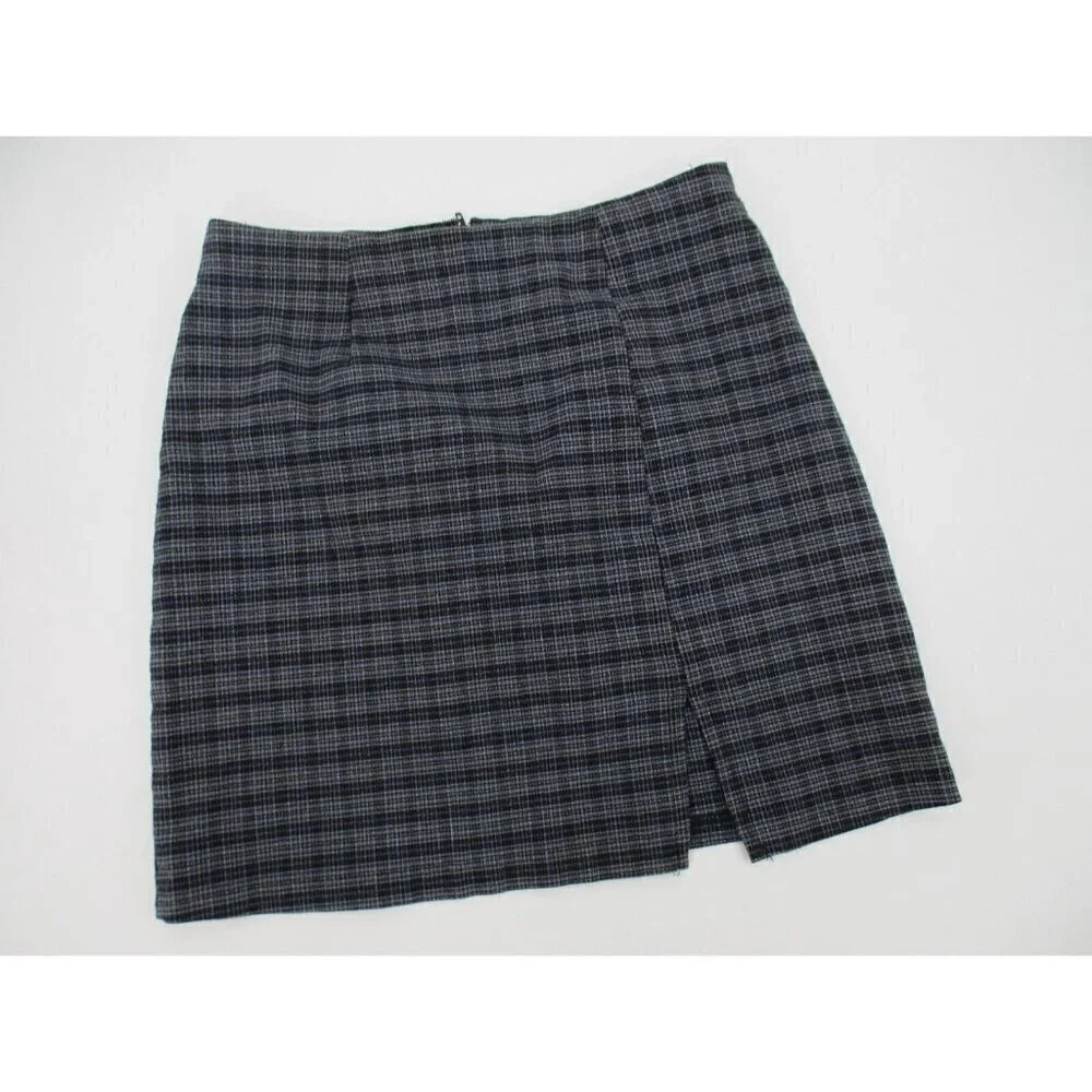 Younique Clothing Juniors Skirt 9 Plaid Preppy Zipper Unlined Made in USA Casual